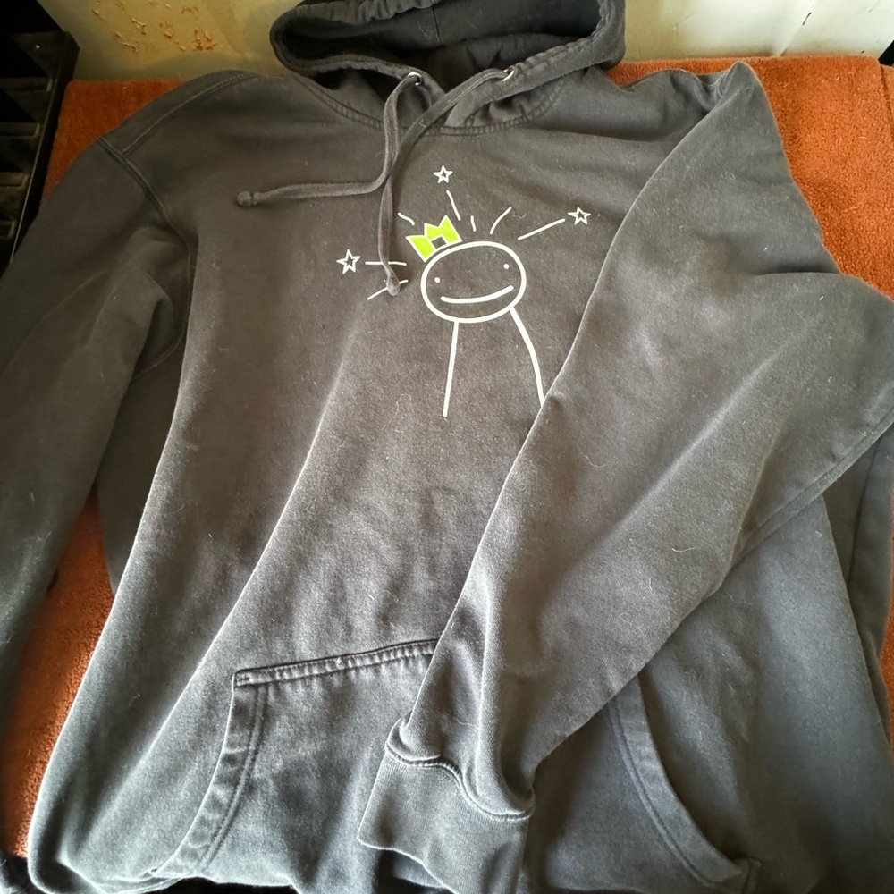 another dream hoodie, basically new, green, black, and white.